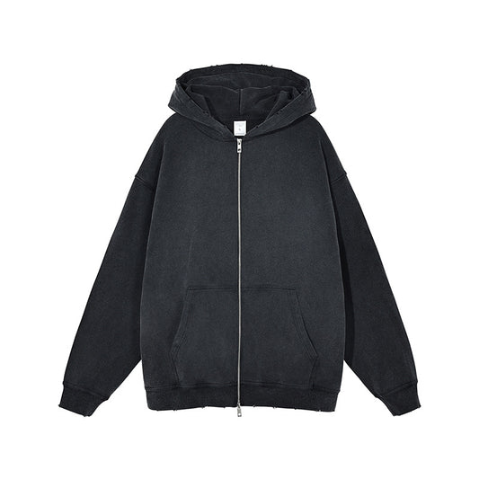 ARTIEMASTER -  Pure cotton distressed retro hoodie