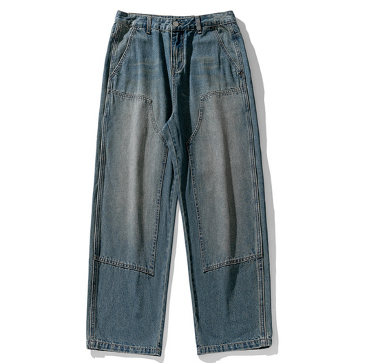 TIDE CARD LOG - Vintage accordion pleated work jeans