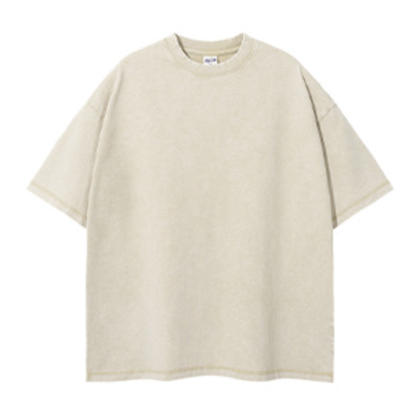 ARTIEMASTER - Loose Wash Solid Colour T-Shirt