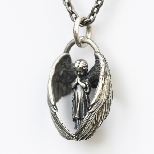 Personalized Angel Wings Pendant necklace