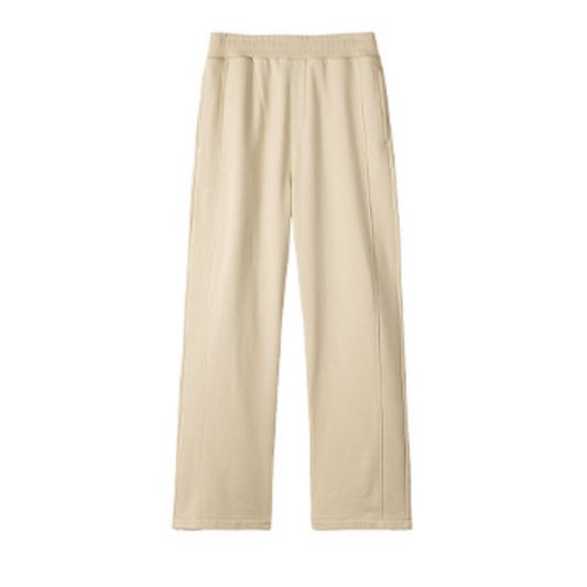 ARTIEMASTER -  Spliced wide-leg drawstring casual trousers