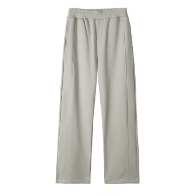 ARTIEMASTER -  Spliced wide-leg drawstring casual trousers