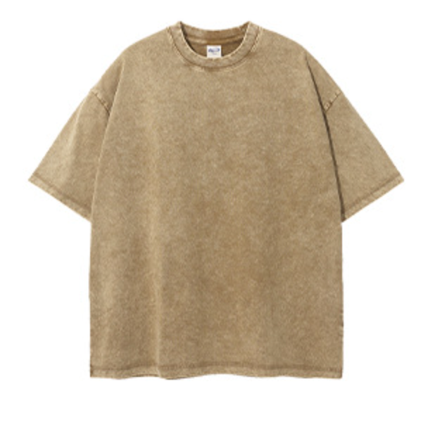 ARTIEMASTER - Loose Wash Solid Colour T-Shirt