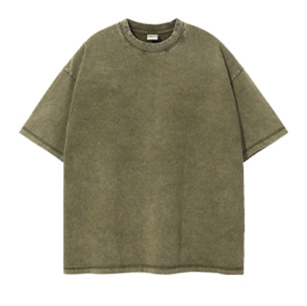 ARTIEMASTER - Loose Wash Solid Colour T-Shirt