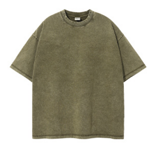 ARTIEMASTER - Loose Wash Solid Colour T-Shirt