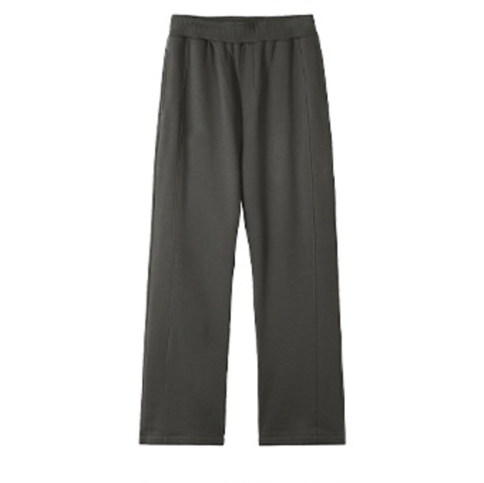 ARTIEMASTER -  Spliced wide-leg drawstring casual trousers