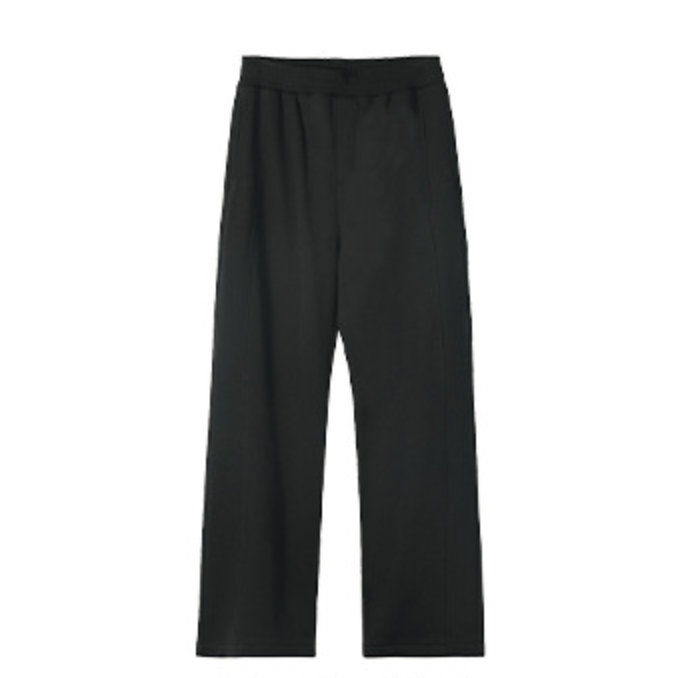 ARTIEMASTER -  Spliced wide-leg drawstring casual trousers